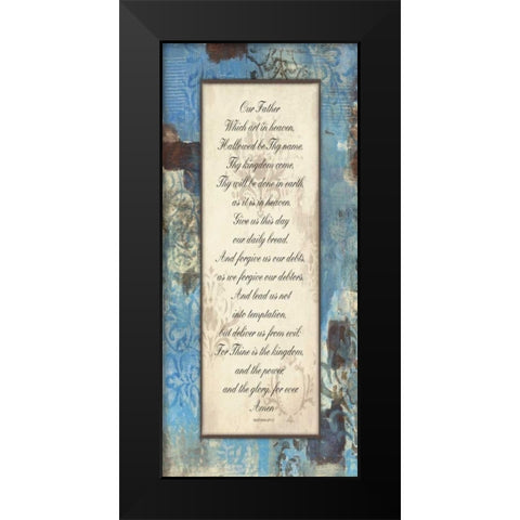 Winter Rain Inspirational Black Modern Wood Framed Art Print by Haynes, Smith