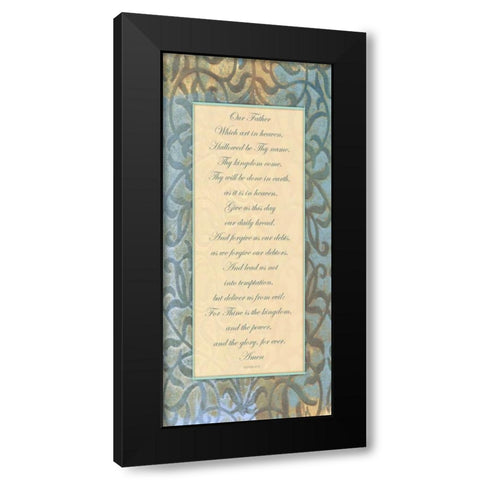 Our Father Panel Black Modern Wood Framed Art Print with Double Matting by Haynes, Smith