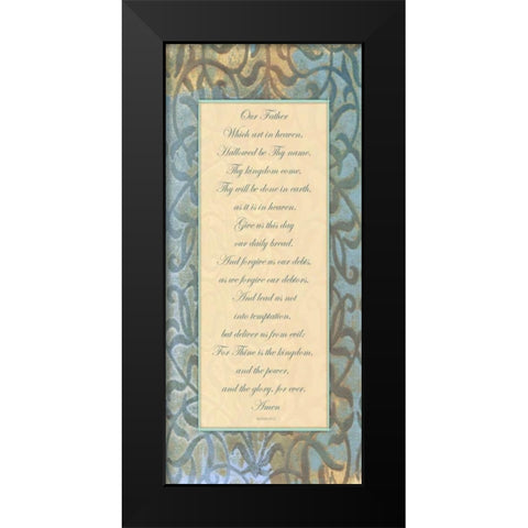 Our Father Panel Black Modern Wood Framed Art Print by Haynes, Smith