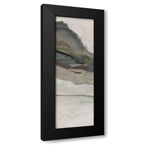 Down Streem Flow 1 Black Modern Wood Framed Art Print with Double Matting by Haynes, Smith