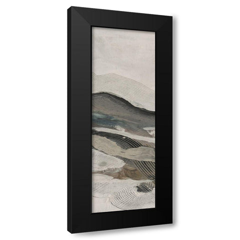Down Streem Flow 2 Black Modern Wood Framed Art Print with Double Matting by Haynes, Smith