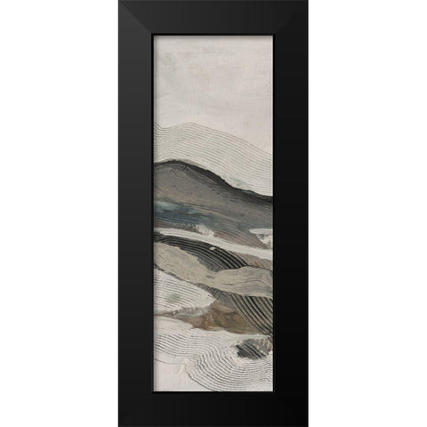 Down Streem Flow 2 Black Modern Wood Framed Art Print by Haynes, Smith