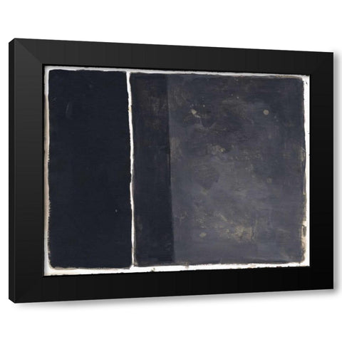 Shared Corners Black Modern Wood Framed Art Print by Haynes, Smith