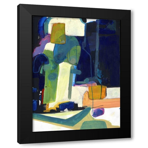 Franklyn Black Modern Wood Framed Art Print by Haynes, Smith