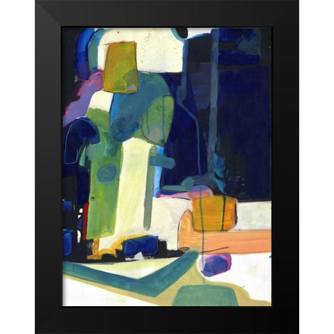 Franklyn Black Modern Wood Framed Art Print by Haynes, Smith