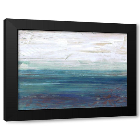 New Horizons A2 Black Modern Wood Framed Art Print with Double Matting by Haynes, Smith