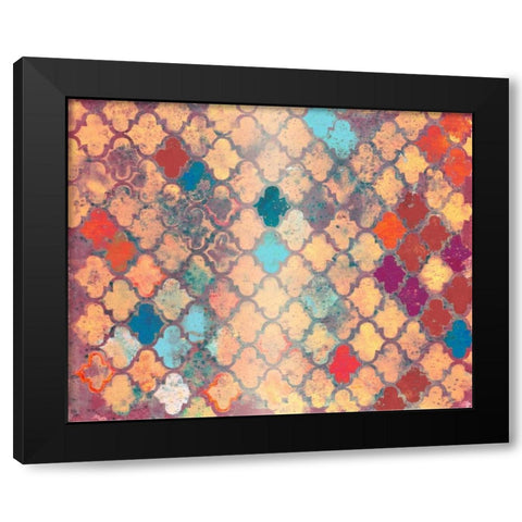 Turning Warm Black Modern Wood Framed Art Print with Double Matting by Haynes, Smith