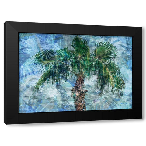 Green Palm Sunday Black Modern Wood Framed Art Print with Double Matting by Haynes, Smith