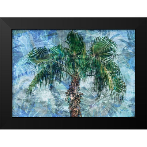 Green Palm Sunday Black Modern Wood Framed Art Print by Haynes, Smith