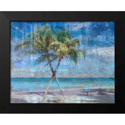 Deep Palm 2 Black Modern Wood Framed Art Print by Haynes, Smith