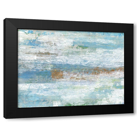 Blue Dreams Black Modern Wood Framed Art Print with Double Matting by Haynes, Smith