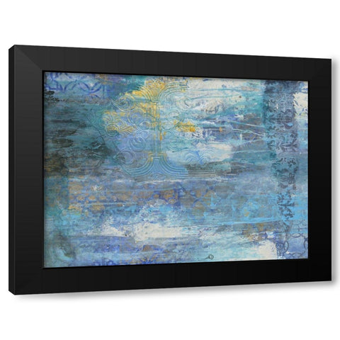 Sapphire Collision Black Modern Wood Framed Art Print with Double Matting by Haynes, Smith