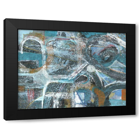Bronze Highways Black Modern Wood Framed Art Print by Haynes, Smith
