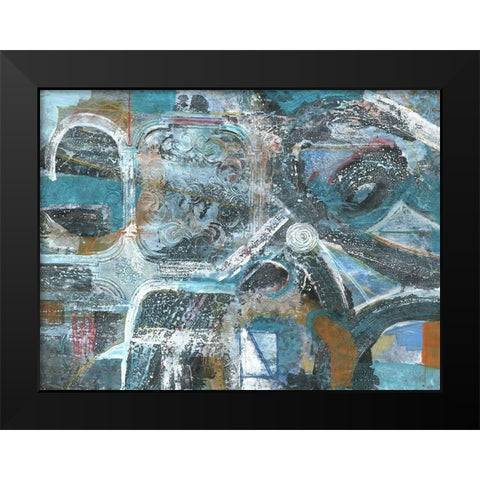 Bronze Highways Black Modern Wood Framed Art Print by Haynes, Smith