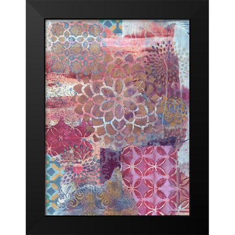 Bohemian Passion Black Modern Wood Framed Art Print by Haynes, Smith