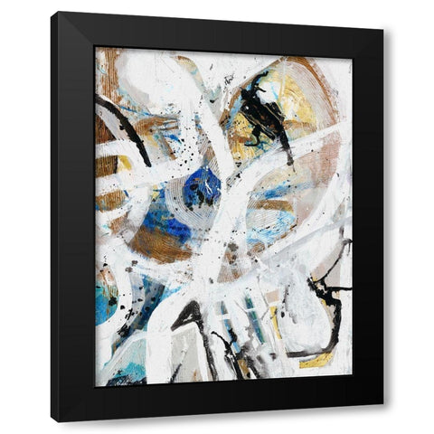 Infinite Coaster 1 Black Modern Wood Framed Art Print by Haynes, Smith