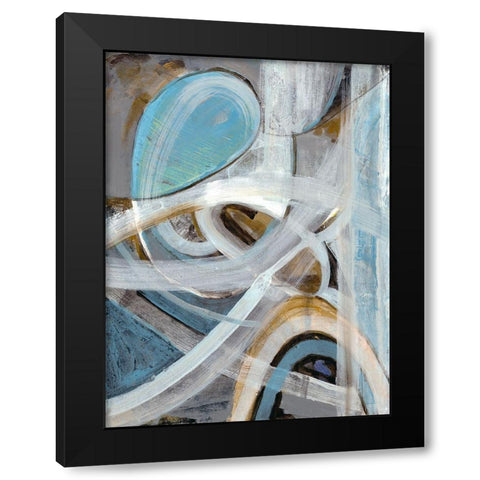 Infinite Coaster 2 Black Modern Wood Framed Art Print with Double Matting by Haynes, Smith