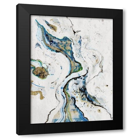 Endless Smoke Black Modern Wood Framed Art Print by Haynes, Smith