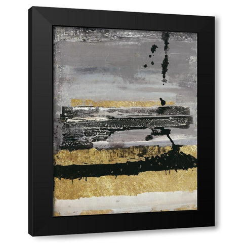 Shadowed Shelter Black Modern Wood Framed Art Print by Haynes, Smith
