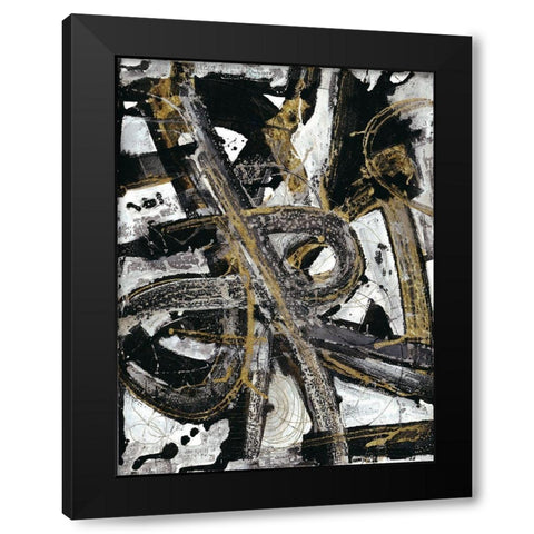 Night Coaster Black Modern Wood Framed Art Print with Double Matting by Haynes, Smith