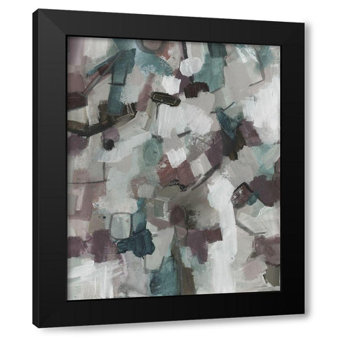 Cool Swatch Black Modern Wood Framed Art Print with Double Matting by Haynes, Smith