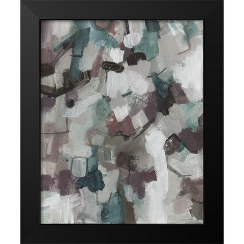 Cool Swatch Black Modern Wood Framed Art Print by Haynes, Smith