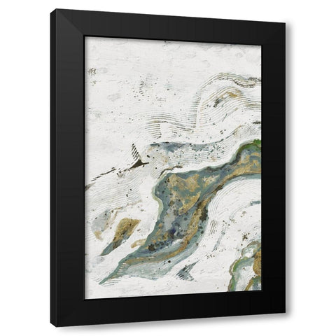 Endless Ripple 1 Black Modern Wood Framed Art Print by Haynes, Smith