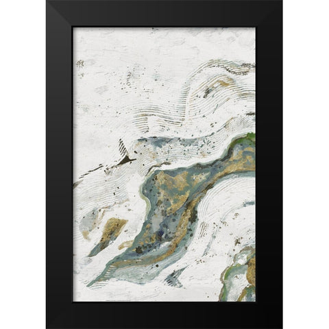 Endless Ripple 1 Black Modern Wood Framed Art Print by Haynes, Smith