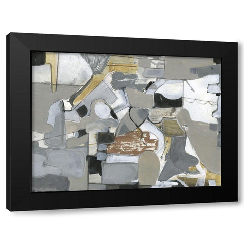 Impartial Thoughts 1 Black Modern Wood Framed Art Print with Double Matting by Haynes, Smith