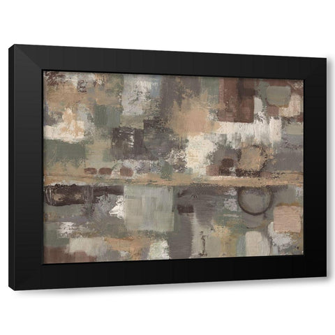 Earthy Stains 1 Black Modern Wood Framed Art Print by Haynes, Smith