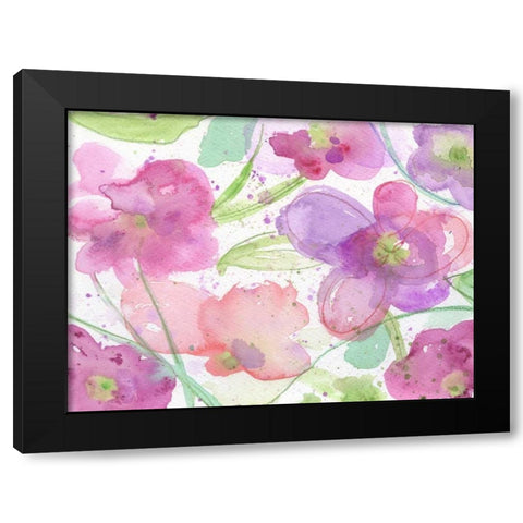 Beautiful Bunch Black Modern Wood Framed Art Print with Double Matting by Haynes, Smith