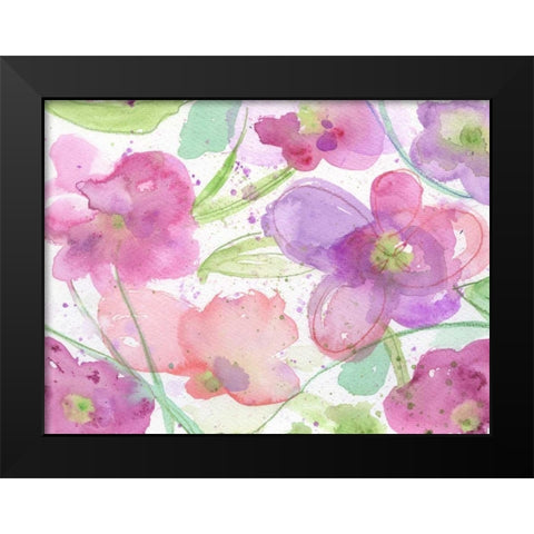 Beautiful Bunch Black Modern Wood Framed Art Print by Haynes, Smith