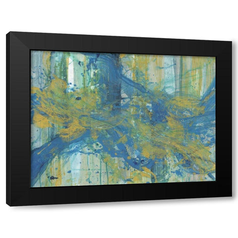 Creamy Day Glo Black Modern Wood Framed Art Print with Double Matting by Haynes, Smith