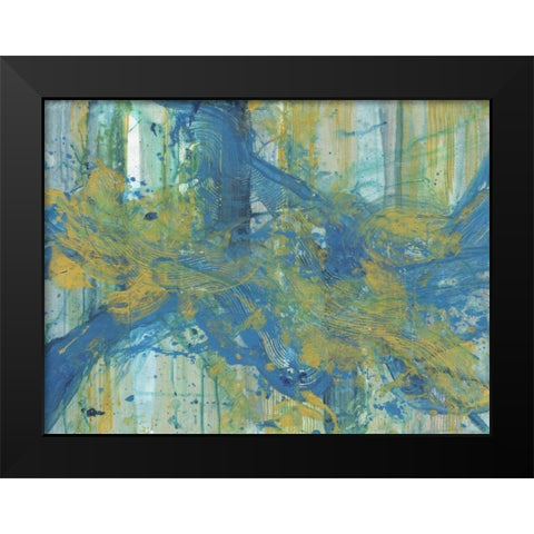 Creamy Day Glo Black Modern Wood Framed Art Print by Haynes, Smith