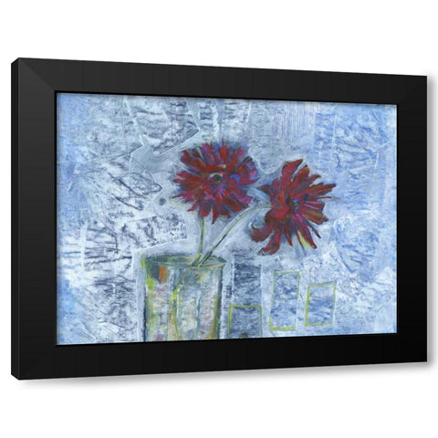 Winter Bloom Black Modern Wood Framed Art Print by Haynes, Smith