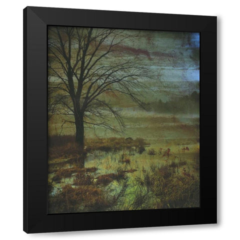 Somewhere Beyond The Mist 1 Black Modern Wood Framed Art Print by Haynes, Smith