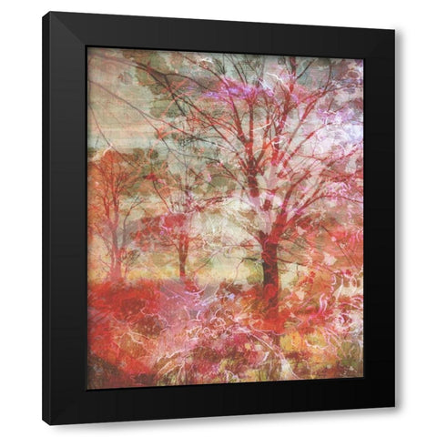 Southern Blaze Black Modern Wood Framed Art Print by Haynes, Smith