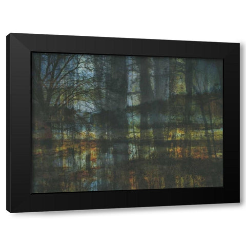 Natural Reflection Black Modern Wood Framed Art Print with Double Matting by Haynes, Smith