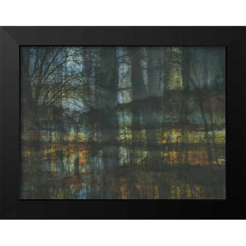 Natural Reflection Black Modern Wood Framed Art Print by Haynes, Smith
