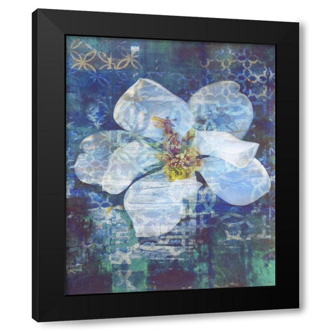 Structured Sea 1 Black Modern Wood Framed Art Print with Double Matting by Haynes, Smith
