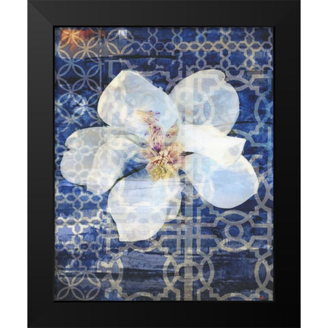 Structured Sea 2 Black Modern Wood Framed Art Print by Haynes, Smith