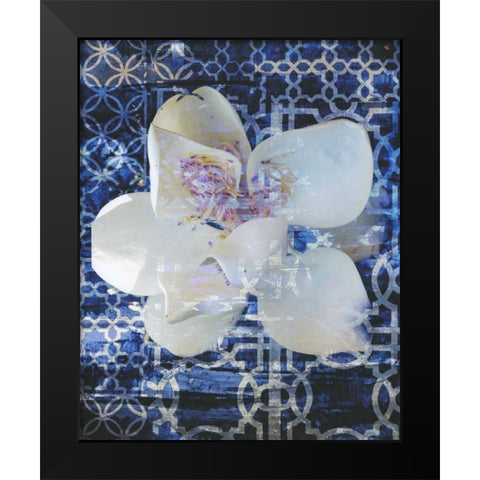 Structured Sea 3 Black Modern Wood Framed Art Print by Haynes, Smith