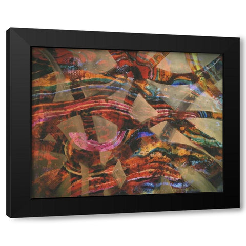 Trippy Vines 1 Black Modern Wood Framed Art Print with Double Matting by Haynes, Smith