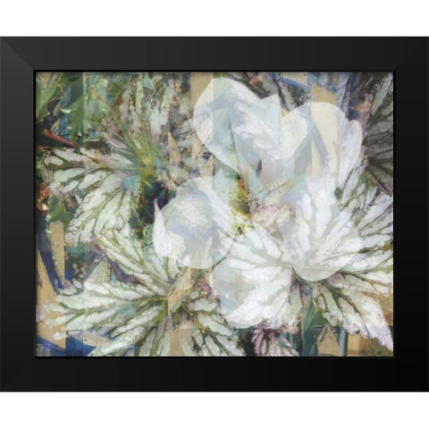 Distorted Jungle 1 Black Modern Wood Framed Art Print by Haynes, Smith