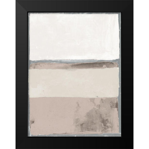 Contemporary Earth Tones Black Modern Wood Framed Art Print by Haynes, Smith