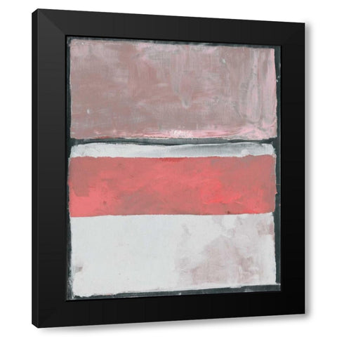 Camaieu Trend 3 Black Modern Wood Framed Art Print with Double Matting by Haynes, Smith