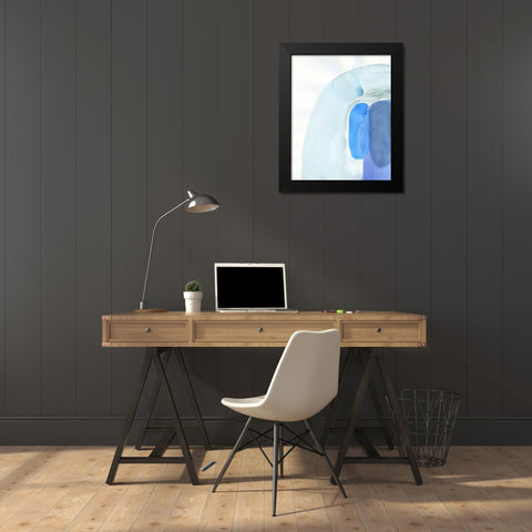 Stereo Ripple Black Modern Wood Framed Art Print by Haynes, Smith