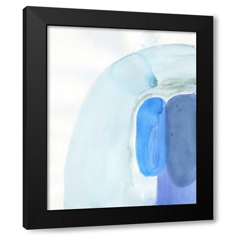 Stereo Ripple Black Modern Wood Framed Art Print by Haynes, Smith