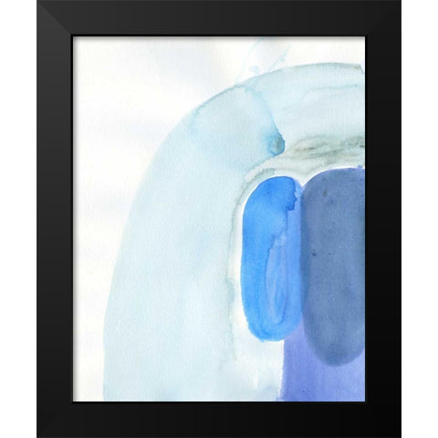 Stereo Ripple Black Modern Wood Framed Art Print by Haynes, Smith