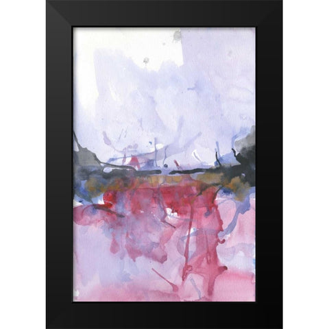 Molten Sea Black Modern Wood Framed Art Print by Haynes, Smith